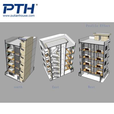 China China Factory Supplier Modern Modular House Fully Furnished Steel Structure Prefab Hotel for sale