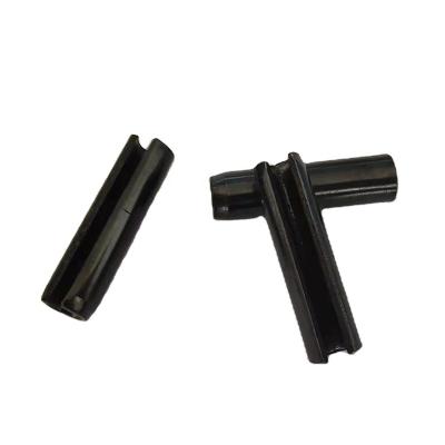 China Carbon Steel Spring Rods / Slotted Straight Spring Studs / Black Oxide Chamfered Straight Slotted Lock Spring Studs for sale