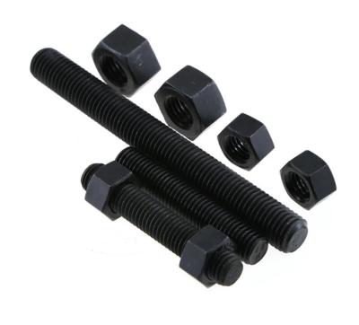 China Black Zinc Threaded Rod DIN 975 Carbon Steel Threaded Rod Grade 4.8/8.8/10.9/12.9 Black Threaded Rod Carbon Steel Threaded Rod for sale