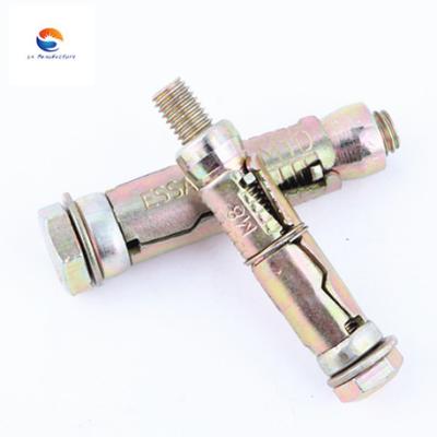 China Machinery Industry / 3PCS&4PCS Yellow Galvanized Fix Anchor Expansion Anchor Bolt Construction Bolt for sale