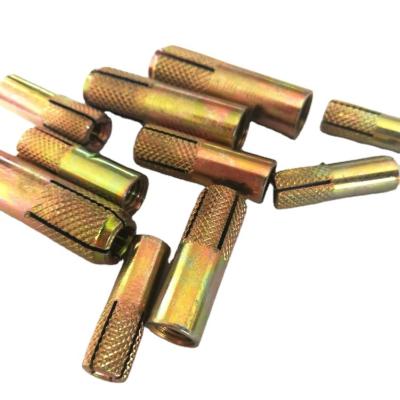 China Steel Drop In Expansion Anchor Bolts Carbon Steel Yellow Galvanized for sale