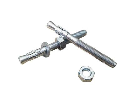 China Galvanized Steel Expansion Screw Anchor Bolts With Spring Washers for sale