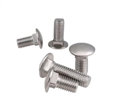 China Construction Machine / Cart Bolt DIN603 Round Head Square Neck Bolt Stainless Steel Carbon Steel 4.8 8.8 10.8 for sale