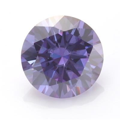 China Color Set or Cut 1 Ct Purple Moissanite Diamond Round Cut Loose Gemstone from Excellent Fire Wholesale for sale