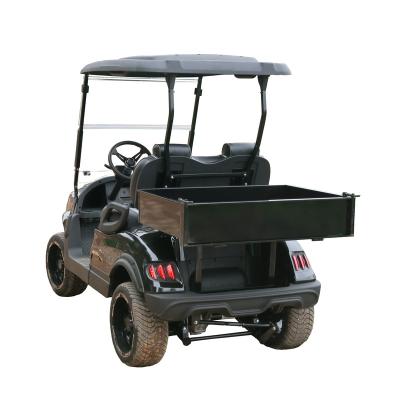 China 4 Seats Electric Closed Golf Cart With Air Conditioner AC System 5kw Motor 40km/h With Rear Golf Bag Racks GEL Battery 23*10.5-14 for sale