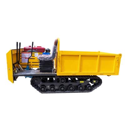 China Mini Hydraulic Dump Crawler Dumper Loader All Terrain Use Mini Crawler Dumper Truck Dumper 2 Ton for sale