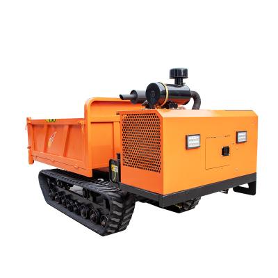 China Hydraulic Dump All Terrain Diesel Dump Truck Self Loading 4 Ton Crawler Transporter Small Dump Truck For Sale for sale