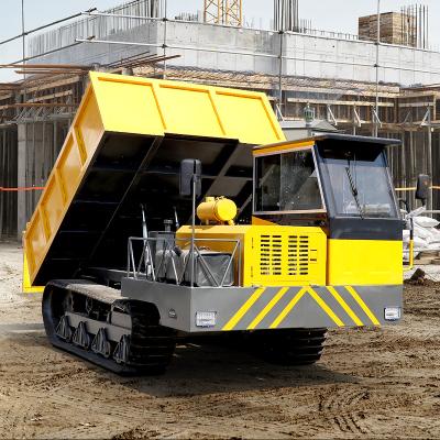 China New Product 10 Ton Crawler Dumper Low Speed ​​Construction Hauler With Closed Cockpit < 4L for sale