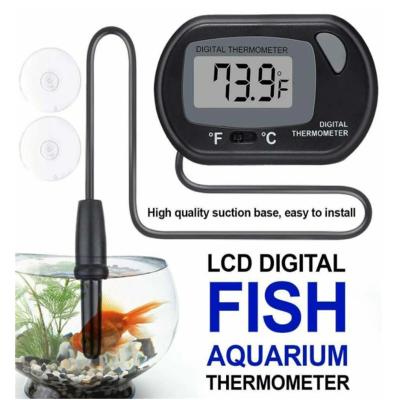 China New Mini Homehold ABS LCD Display Fish Tank Mini Greenhouse Refrigerators Digital Household Thermometer Temperature Meter Measuring Probe for sale