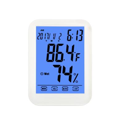 China Factories Household Wall Mounted Wall Clocks Time Clocks Household Magnet Thermometer Hygrometer Temperature Electronic Instruments for sale