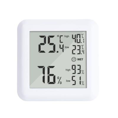 China Factory Price Best Household Thermometer Hygrometer Digital Indoor Desktop LCD Display Monitors Temperature Humidity Monitor for sale