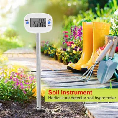 China Soil Guaranteed Digital Soil Tester Meter Temperature Humidity Monitor For Garden Lawn Plant Pot Flower Planting Soil Selection for sale