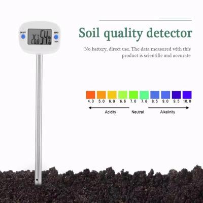 China Portable Soil Probe Stainless Steel LCD Display Garden Tools Soil Moisture Meters Temperature Humidity Tester LCD Digital Soil Hygrometer for sale