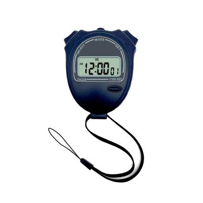 China GYM TRAINING Professional Black Time Calendar Digital LCD Alarm Chronograph Stopwatch Handheld Timer for sale