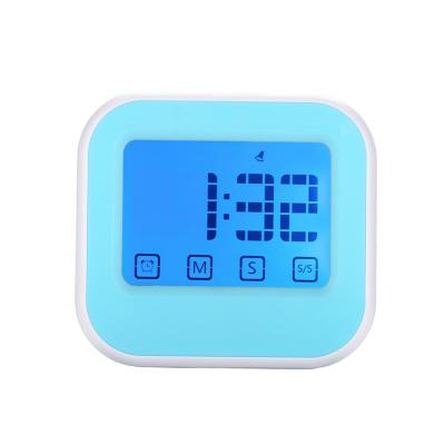 China CLASSIC Guaranteed Timer Alarm Big Touch Screen Magnetic Loud Backlight Digital Digit LCD Kitchen Stopwatch Timer for sale