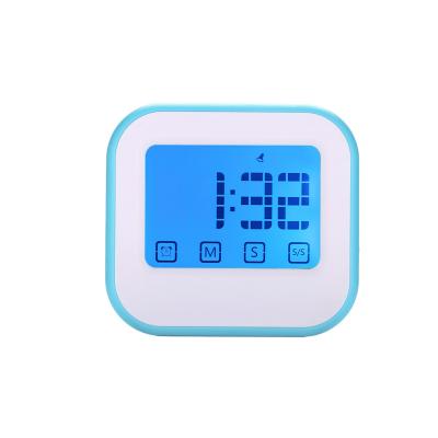 China New Arrival CLASSIC Touch Screen Alarm Digital Kitchen Loud Magnetic Stand Timer Large LCD Display Classroom Cooking CountdownTimer for sale