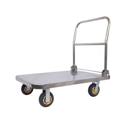 China Stainless Steel Easy Mobile Platform Foldable Hand Cart For Transport for sale