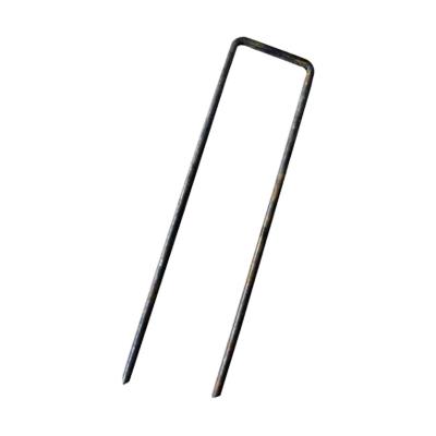 China Planting Top Garden Lawn 9 Gauge Square SOD CLIP Landscape Cloth Fixing Garden Steel Pegs for sale