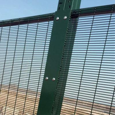 China Popular Anti Climb 358 Anti Cut Easily Assembled Clearvu Welded Wire Wall Panel Fencing for sale