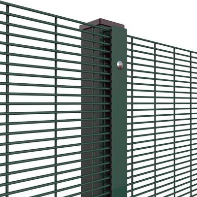 China High Security Clearvu Easily Assembled Metal Welded Mesh 358 Anti Climb Wire Mesh Fence for sale