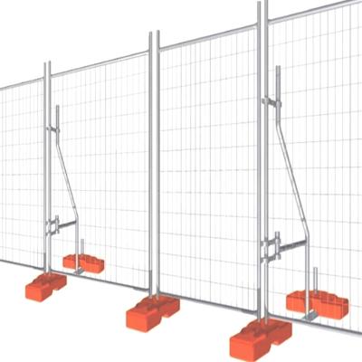 China Australia Welding Mesh Construction Hoarding Temporary Fence Easily Assembled Steel Panel for sale