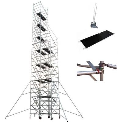 China Folding Ladders Customized Scaffolding With Safety Steps For Aerial Work for sale