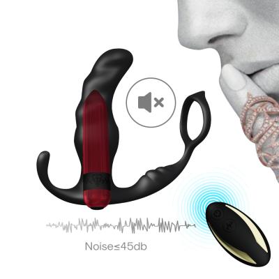 China Portable Magnetic Filling Anal Vibrator for Black Men and Purple Water Resistant Anal Vibrator for sale