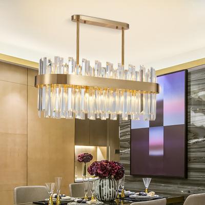 China Post Modern Interior Brass Gold Chandeliers and Kitchen Island Bar Pendants Hanging Lighting for Home for sale