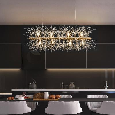 China Modern Modern Firework Lamp Dandelion Hanging Pendant Lights Led Snowflake Chandelier For Dining Room for sale