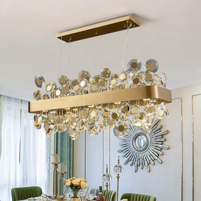 China Modern Art deco gold pendant lamp luxury chandeliers hanging lights for kitchen home dining room table for sale