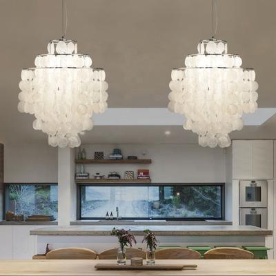 China Lighting And Circuitry Design, Project Installation Energy Saving Boho Shell Chandelier for sale