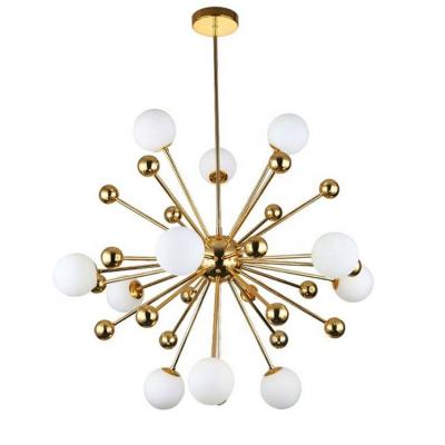 China Nordic Large Chandelier Luminria Sputnik Glass Ball Sputnik Chandelier Gold Pendant Lamp for sale