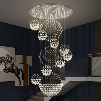 China Contemporary Hot Selling Best Selling Crystal Chandeliers Modern Hanging Beaded Decorated K9 Beads Pendant Lamp for sale