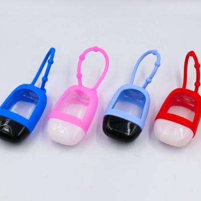 China BEAUTY PACKAGING wholesale 30ml mini bottle with silicone holder for hand sanitizer for sale