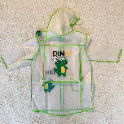 China Bachelorette Raincoats ECO Clear Plastic Kid's EVA Raincoat With Backpack Placement Cheap Price Raincoat Clothes for sale