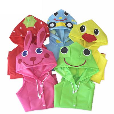 China Bachelor's Raincoats Thickened Raincoat Poncho Cartoon Baby Raincoat Rain Gear Kindergarten Student Kindergarten Raincoat Wholesale for sale