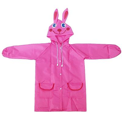 China Funny Cartoon Animal Style Kids Waterproof Raincoat Polyester Bachelorette Raincoats For Kid Children Rain Coat Rain Wear Poncho Student for sale