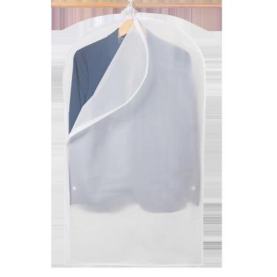 China Zipper 60*100cm Zipper Side Washable Transparent Suit Cover Clear Plastic Garment Bags for sale