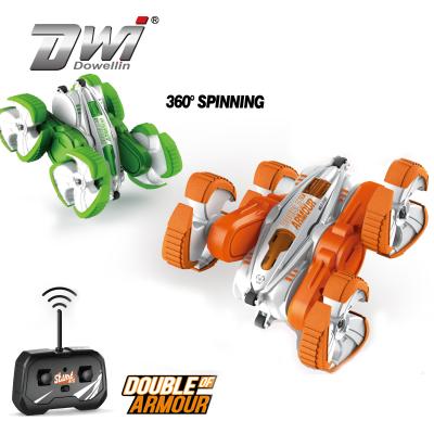 China RC Hobby DWI 2.4G 1:32 RC Stunt Car 360 Degree Rolling Flip RC Toy With 2 Colors for sale