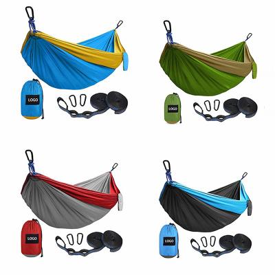 China WINPOLAR High Strength Nylon Lightweight Nylon Hammock Double Swing Hanging Portable Lightweight Camping Hammock for sale