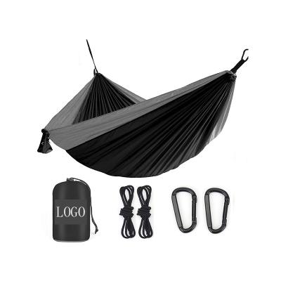 China WINPOLAR 2021Custom Logo Super Large Relaxing Double Hammock Tent Easy Set Up High Strength Nylon Travel Parachute Hammock for sale