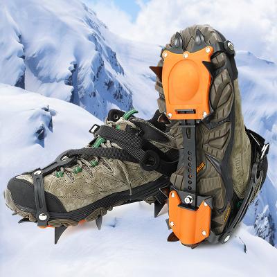 China Lightweight winpolar winter snow ice traction cleats for shoes and boots with 19 stainless steel spikes for sale