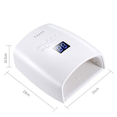 China ABS+Placstic Rechargeable Build-In-Battery 48W LED Cordless Nail Lamp for sale