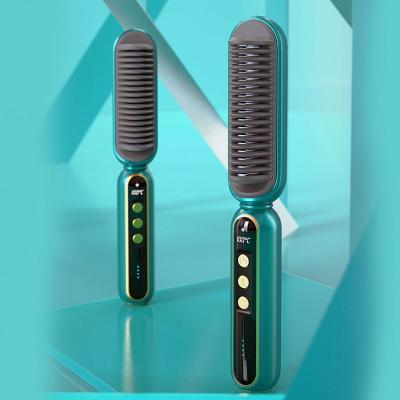 China Newest Design Foldable Multifunctional Professional Home Use Electric Straightener Hair Comb for sale