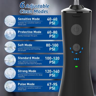 China Hotel Most Popular Selection Portable Wireless Dental Electric Irrigator Jet Water Flosser for sale