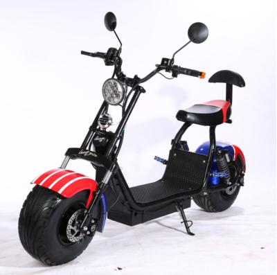 China Newest unisex hub 60V1500W brushless motor powerful citycoco electric scooter for sale