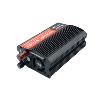 China Hot Sale 400W Aluminum Alloy Car Inverter DC 12V To AC 220V A Plug Sine Wave USB Port Modified Inverter for sale