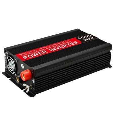 China Hot Sale Growatt 12V Dual USB DC to AC 220V Car High Power Inverter 1000 Watt Sine Wave Modified Inverter with Control Fan for sale