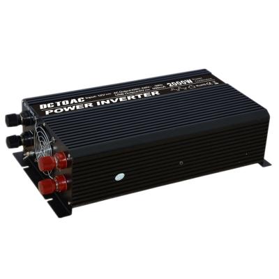 China Dual USB 2KW Modified Sine Wave Inverter DC To AC 2000 Watt Off Grid Power Smart Solar Energy Inverter With Control Fan for sale