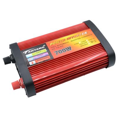 China Home Appliance DC to AC Inverter 12V 24V to 110V 220V 3A Power Inverter Red Reverse Connection Protect Off Grid Sine Wave Inverter OEM Supply for sale